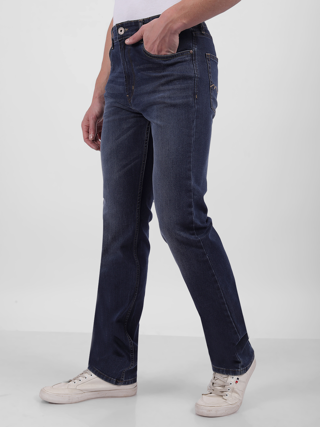 Numero Uno Men Faded Blue Jeans
